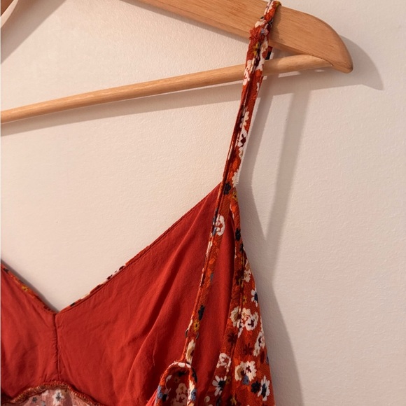 Floral V-Neck Ruched-Front Slip Dress - Picture 6 of 9